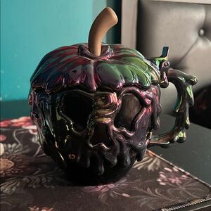 Disney Iridescent Black Skull Apple Mug - Never Been Used